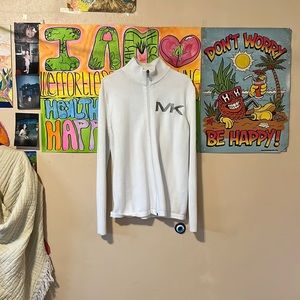 Michael kors white sweater heavy material